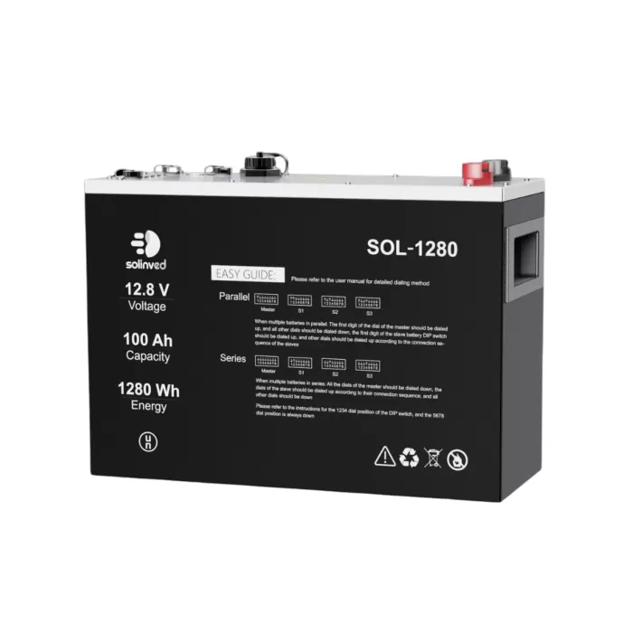 Solinved 12.8 V 100ah Lifepo4 Lityum Akü