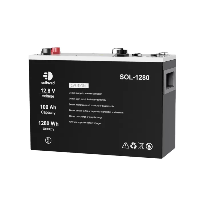 Solinved 12.8 V 100ah Lifepo4 Lityum Akü