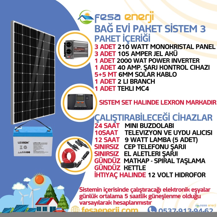 Bağ Evi Paket Sistemleri 3