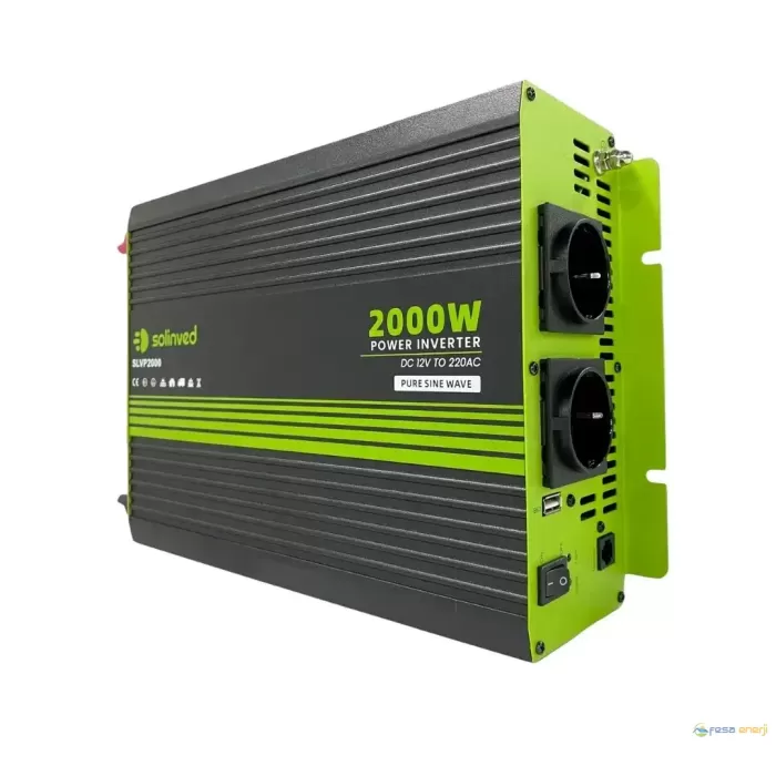 Solinved SLVP Serisi 2000W Tam Sinüs  İnverter 12V