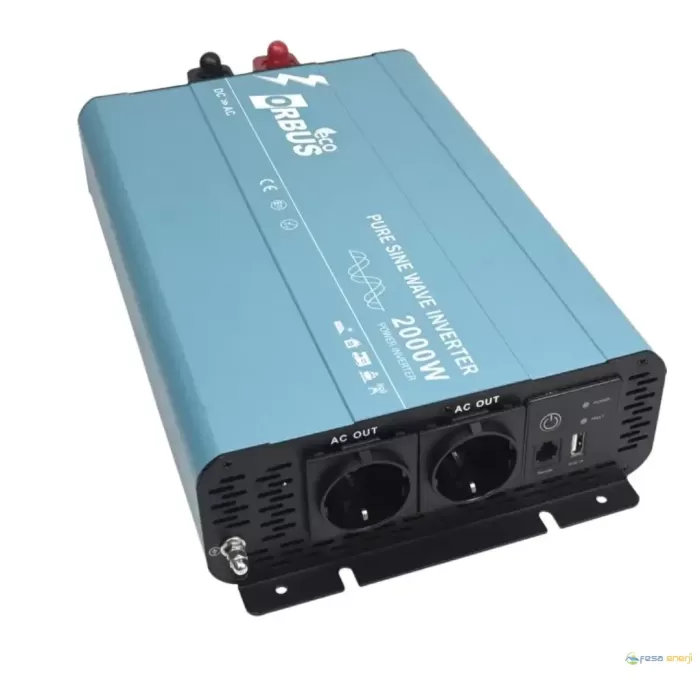 Orbus Eco 12 V 2000 W Tam Sinüs inverter