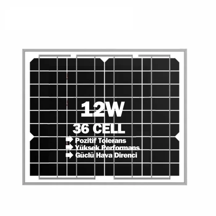 Lexron 12w Monokristal Güneş Paneli