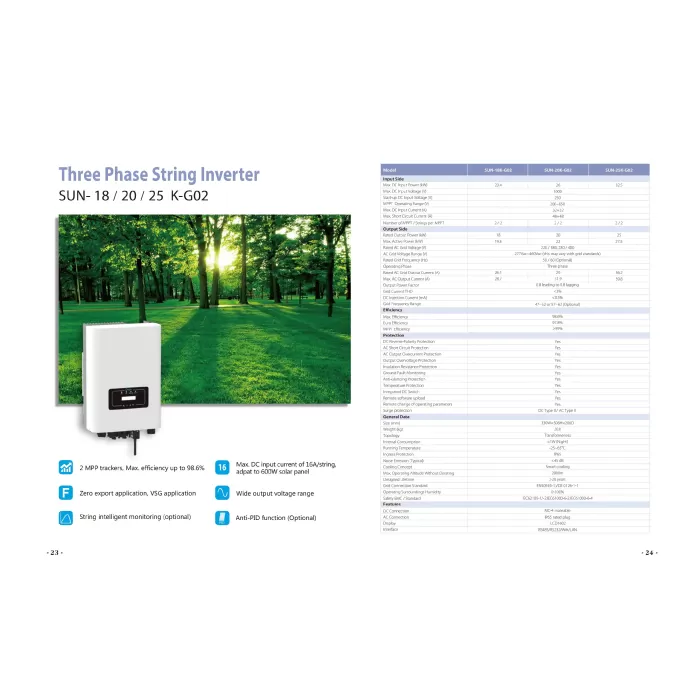 Deye 20kw On-grid Trifaze İnverter