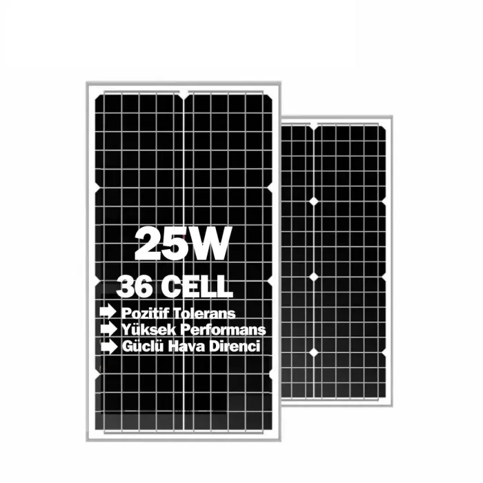 Lexron 25W Monokristal Güneş Paneli