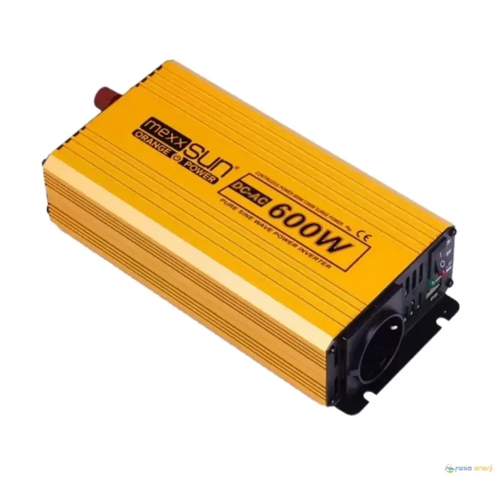 Mexxsun 12V 600W Tam sinüs inverter