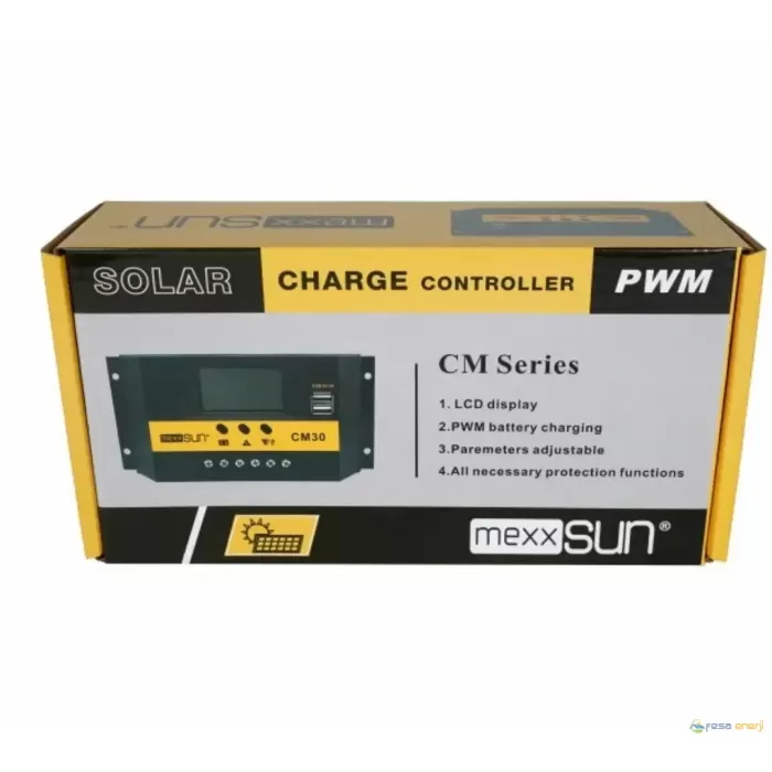 Mexxsun 30 amper pwm şarj kontrol cihazı