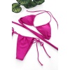 Kadın Fuşya Yandan Bağlamalı Tangalı Üçgen Bikini Mayo Takımı – Modern, Konforlu ve Günlük Kombinlere Uygun