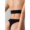 Kadın Siyah Seamless Tanga Sütyen Takım – Modern, Konforlu ve Günlük Kombinlere Uygun