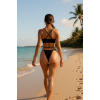 Kadın Siyah File Detaylı Özel Bikini Takımı – Modern, Konforlu ve Günlük Kombinlere Uygun