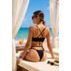 Kadın Siyah File Detaylı Özel Bikini Takımı – Modern, Konforlu ve Günlük Kombinlere Uygun