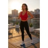 Kadın Kırmızı Derin Göğüs Dekolteli Şık Crop Top Bluz