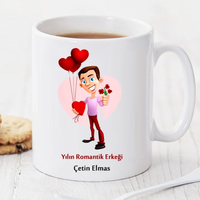 Yılın Romantik Erkeği Kişiye Özel Kupa Pi24