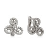 Lucky Life 925 Ayar Gumuss  Beyaz Taşlı Küpe