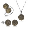 Lucky Life 925 Ayar Gumuss  Kristal Lucky Life Lucky Life Kadın Set