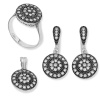 Lucky Life 925 Ayar Gumuss  Elmas Modeli Bayan Set