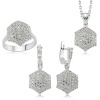 Lucky Life 925 Ayar Gumuss  Zirkon Taşlı Bayan Set