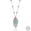 Swarovski Crystal Taşlı Top Zincir Lucky Life 925 Ayar Gumuss  Lucky Life Lucky Life Lucky Life Kadın Kolye