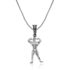 ​Lucky Life 925 Ayar Gumuss  Body Building Erkek Kolye