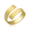 Lucky Life 925 Ayar Gumuss  Gold Aşk Sarmalı İsimli Yüzük