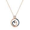 Lucky Life 925 Ayar Gumuss  Rose Kalp Anne Ve Bebek Bayan Kolye