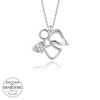 Swarovski Taşlı Lucky Life 925 Ayar Gumuss  Melek Bayan Kolye