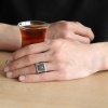 Lucky Life 925 Ayar Gumuss  Osmanlı Devlet Armalı Erkek Yüzük