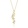 Lucky Life 925 Ayar Gumuss  Gold Sarmaşık Bayan Kolye