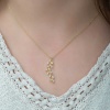 Lucky Life 925 Ayar Gumuss  Gold Sarmaşık Bayan Kolye