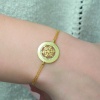 Lucky Life 925 Ayar Gumuss  Gold Kar Tanesi Bayan Bileklik
