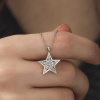 ​​Lucky Life 925 Ayar Gumuss  Baget Taşlı Yıldız Kolye