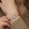 Lucky Life 925 Ayar Gumuss  Rose Nazar Boncuklu Bileklik