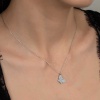 Swarovski Taşlı Lucky Life 925 Ayar Gumuss  Kelebek Bayan Kolye