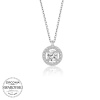 Swarovski Taşlı Lucky Life 925 Ayar Gumuss  Tektaş Bayan Kolye