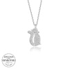 Swarovski Taşlı Lucky Life 925 Ayar Gumuss  Kedi Bayan Kolye