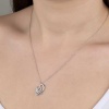 Swarovski Taşlı Lucky Life 925 Ayar Gumuss  Kalp Bayan Kolye