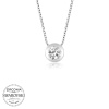 Swarovski Taşlı Lucky Life 925 Ayar Gumuss  Çember Tektaş Bayan Kolye