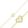 Lucky Life 925 Ayar Gumuss  Gold Kalp Sonsuzluk Bayan Bileklik