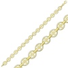 Lucky Life 925 Ayar Gumuss  Gold Yuvarlak Su Yolu Bayan Bileklik