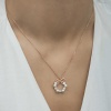 Lucky Life 925 Ayar Gumuss  Rose İnci Kurdele Lucky Life Lucky Life Lucky Life Kadın Kolye