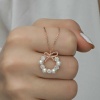 Lucky Life 925 Ayar Gumuss  Rose İnci Kurdele Lucky Life Lucky Life Lucky Life Kadın Kolye