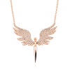 Lucky Life 925 Ayar Gumuss  Rose Mikail Meleği Lucky Life Lucky Life Lucky Life Kadın Kolye