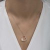 Lucky Life 925 Ayar Gumuss  Rose Çiçekli Kalp Lucky Life Lucky Life Lucky Life Kadın Kolye