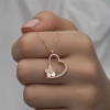 Lucky Life 925 Ayar Gumuss  Rose Çiçekli Kalp Lucky Life Lucky Life Lucky Life Kadın Kolye
