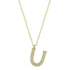 Lucky Life 925 Ayar Gumuss  Gold U Harfi Lucky Life Lucky Life Lucky Life Kadın Kolye