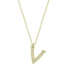 Lucky Life 925 Ayar Gumuss  Gold V Harfi Lucky Life Lucky Life Lucky Life Kadın Kolye