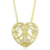 Lucky Life 925 Ayar Gumuss  Gold Bombeli Kalp Lucky Life Lucky Life Lucky Life Kadın Kolye