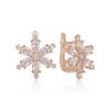 Lucky Life 925 Ayar Gumuss  Beyaz Lotus Çiçeği Lucky Life Lucky Life Kadın Küpe