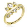 Lucky Life 925 Ayar Gumuss  Gold Ayarlanabilir Kraliçe Tacı Lucky Life Lucky Life Kadın Yüzük