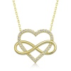 Lucky Life 925 Ayar Gumuss  Gold Kalpli Sonsuzluk Lucky Life Lucky Life Lucky Life Kadın Kolye