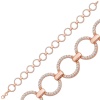Lucky Life 925 Ayar Gumuss  Rose Yuvarlak Taşlı Lucky Life Lucky Life Kadın Bileklik